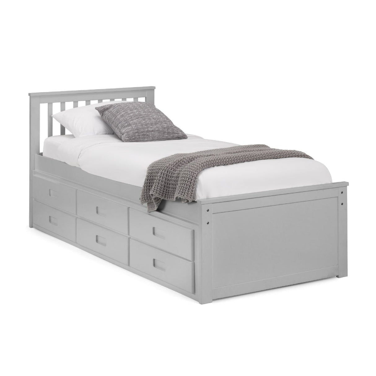 Wooden Double Bed With Underbed And Drawers - Maisie
