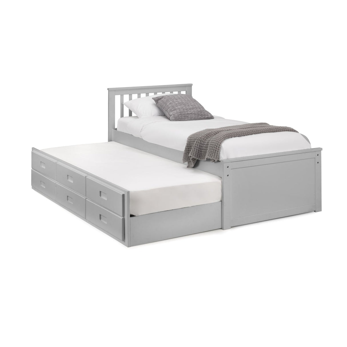 Wooden Double Bed With Underbed And Drawers - Maisie