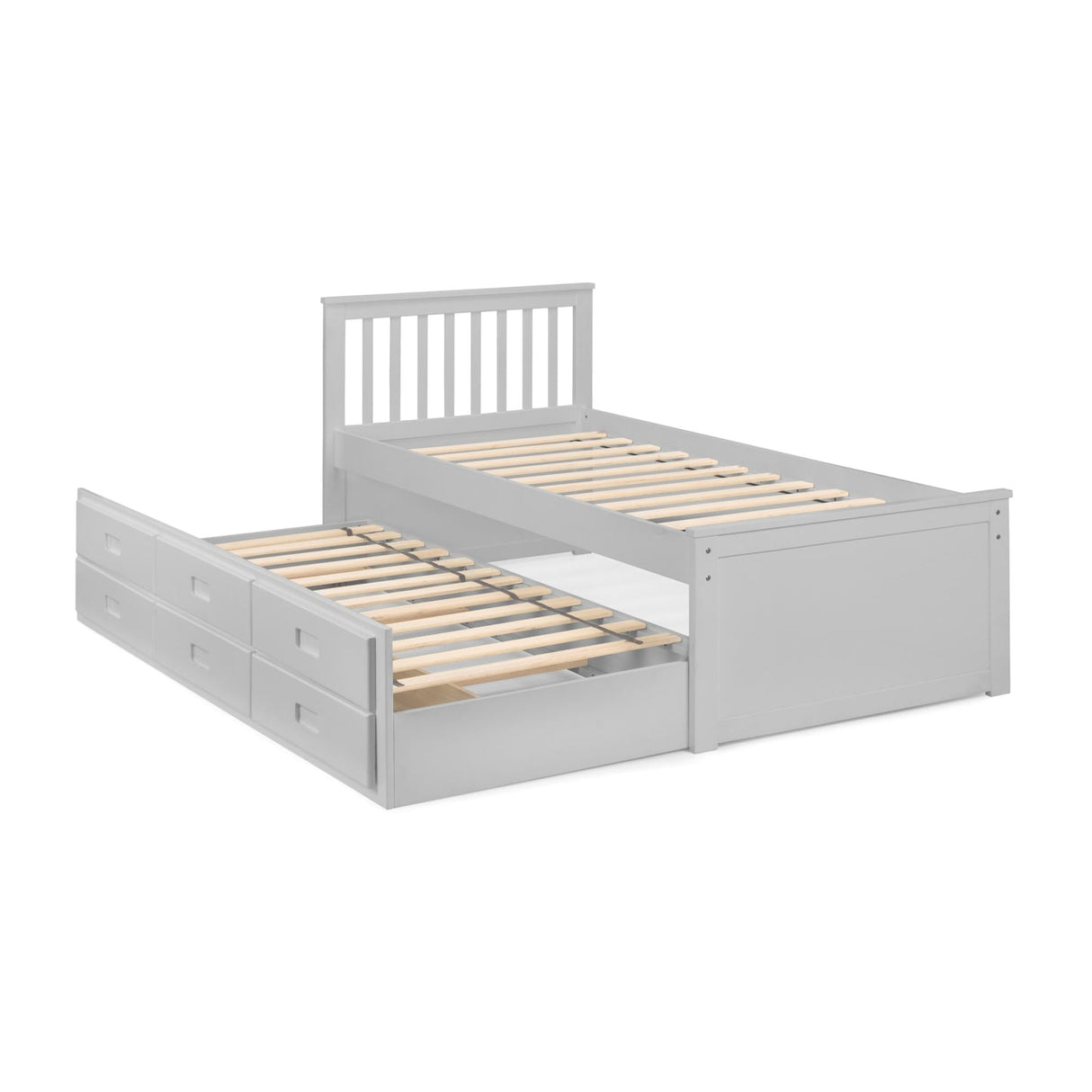 Wooden Double Bed With Underbed And Drawers - Maisie