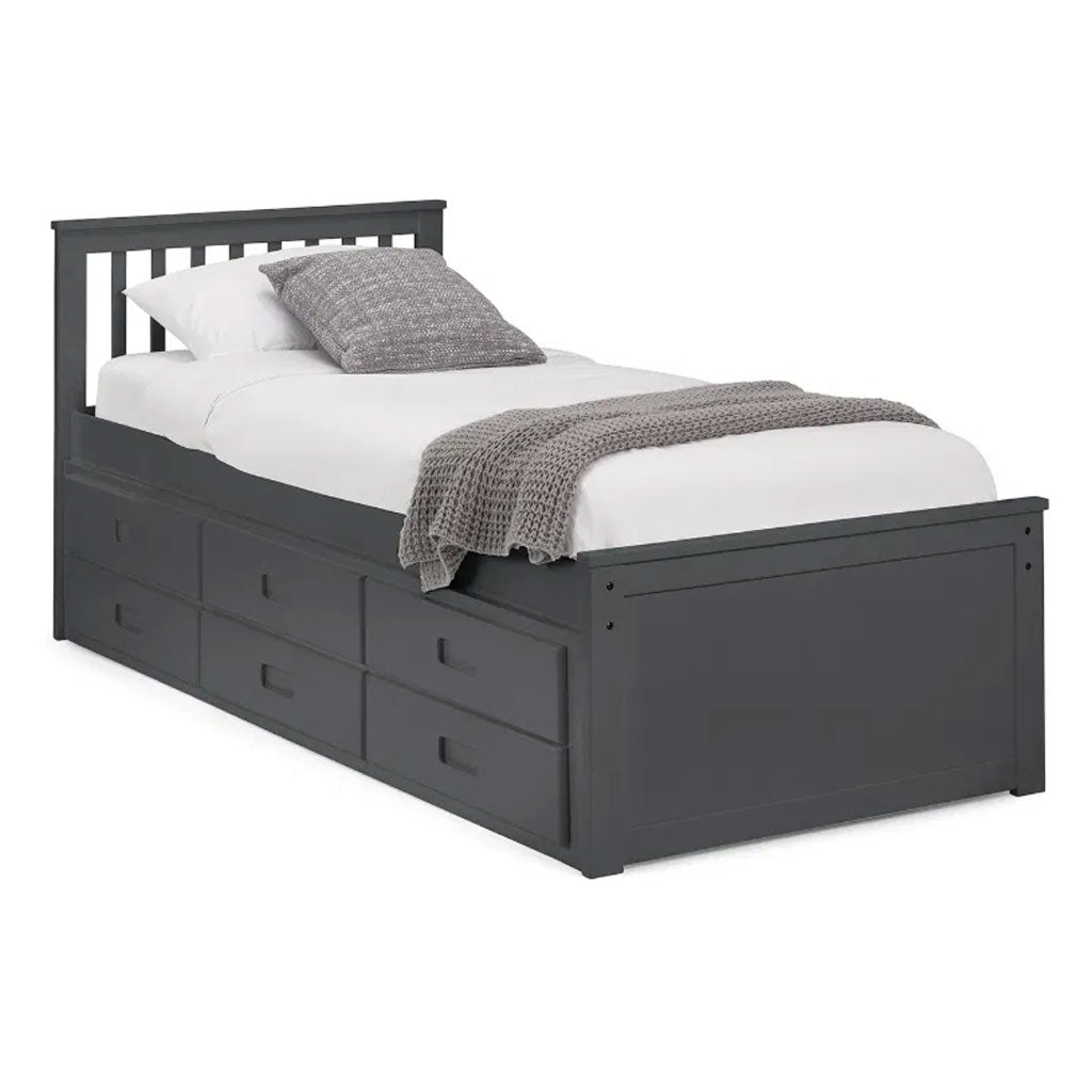 Wooden Double Bed With Underbed And Drawers - Maisie
