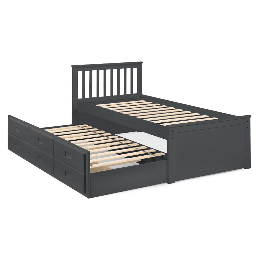 Wooden Double Bed With Underbed And Drawers - Maisie