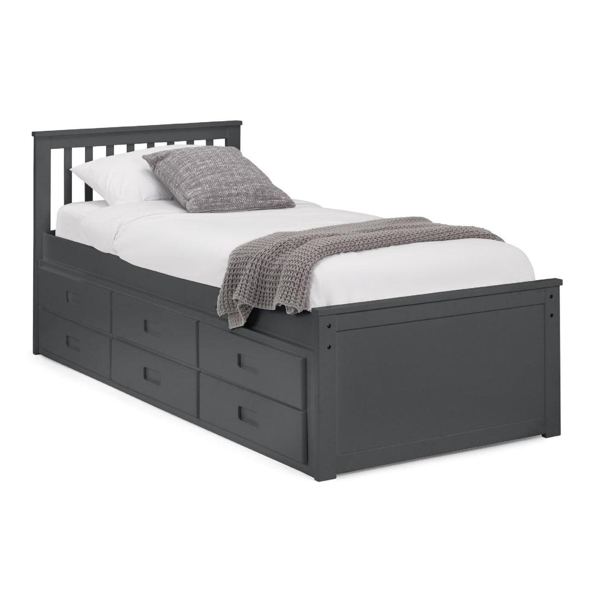 Wooden Double Bed With Underbed And Drawers - Maisie