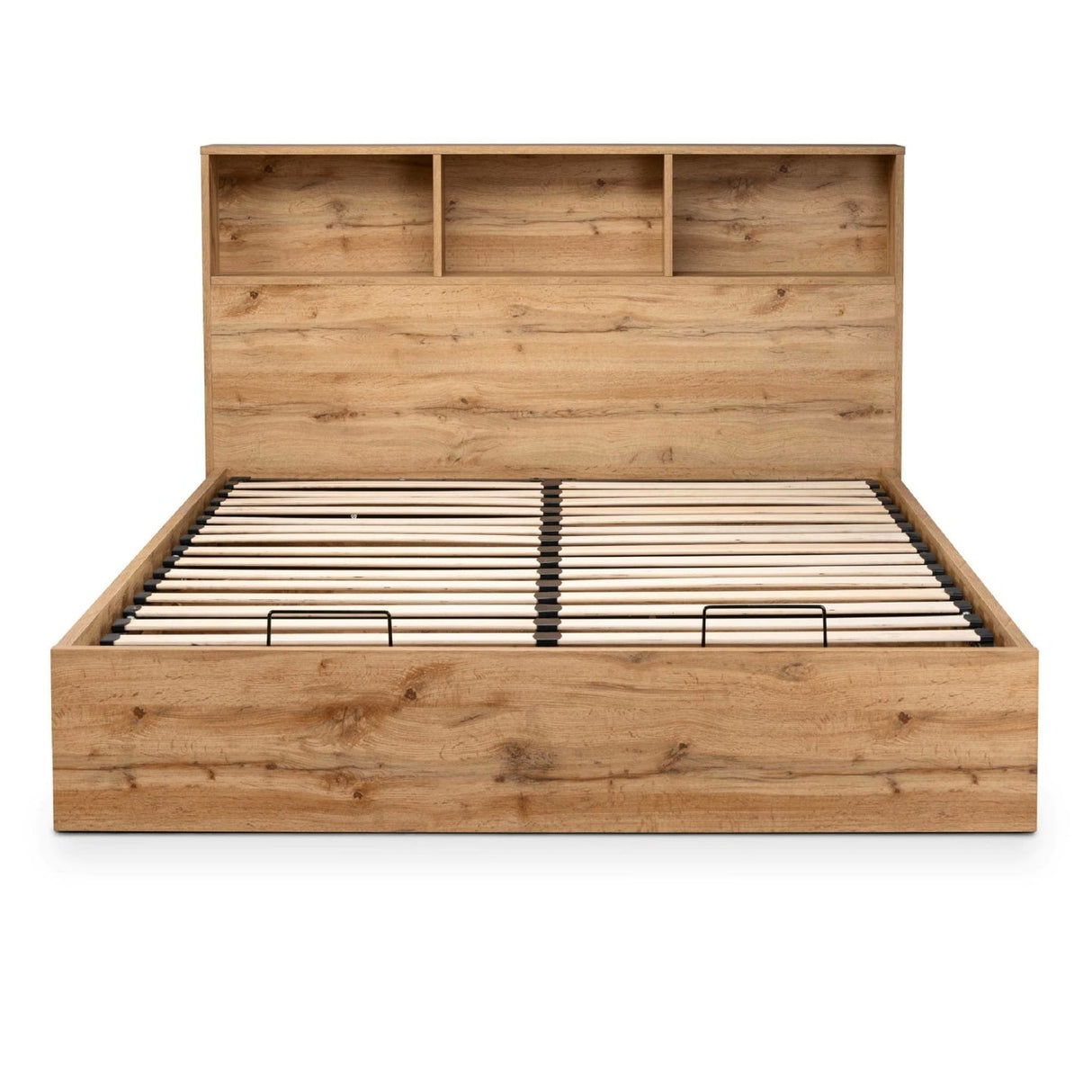 Wooden Double Ottoman Storage Bed - Bali