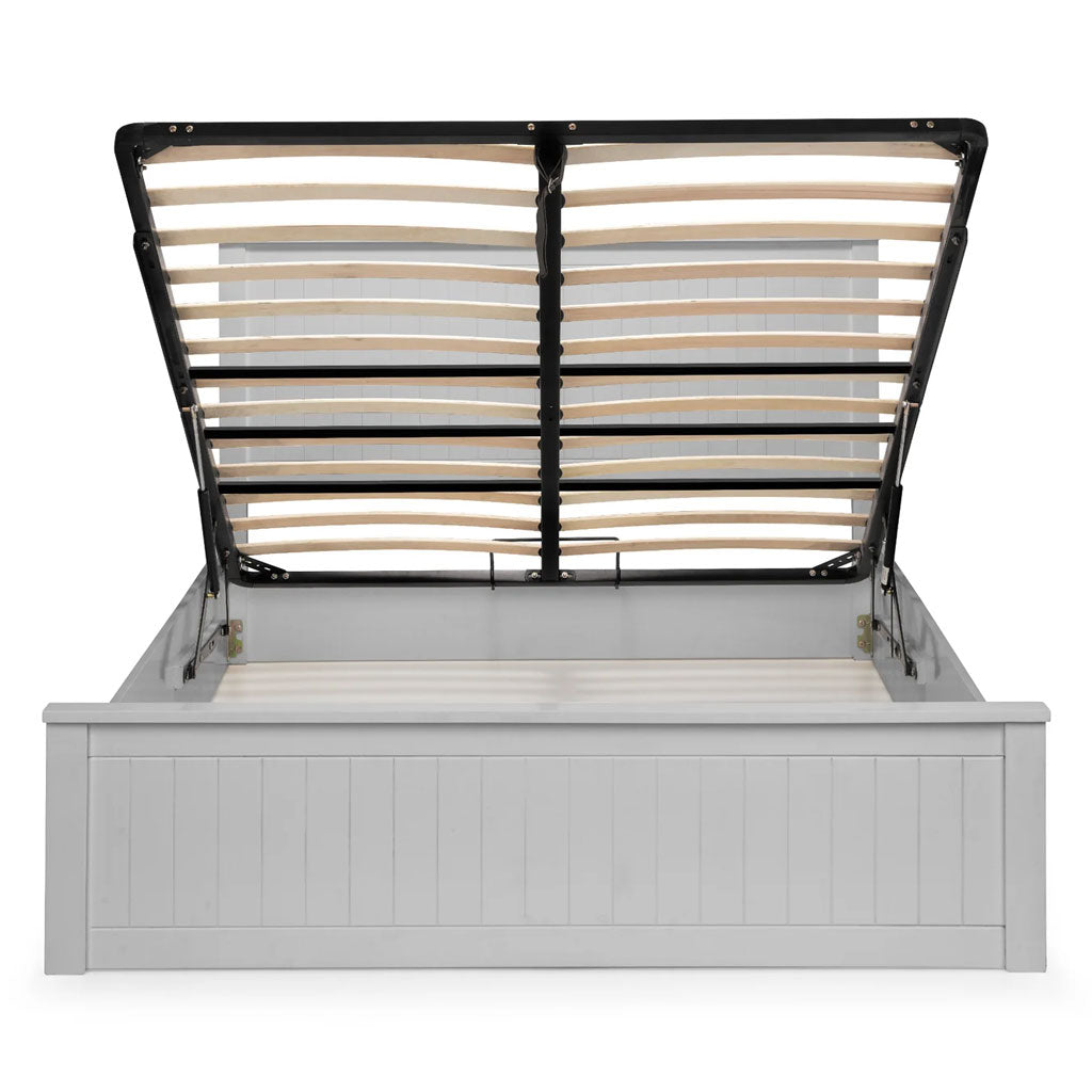 Wooden Double Ottoman Storage Bed - Maine