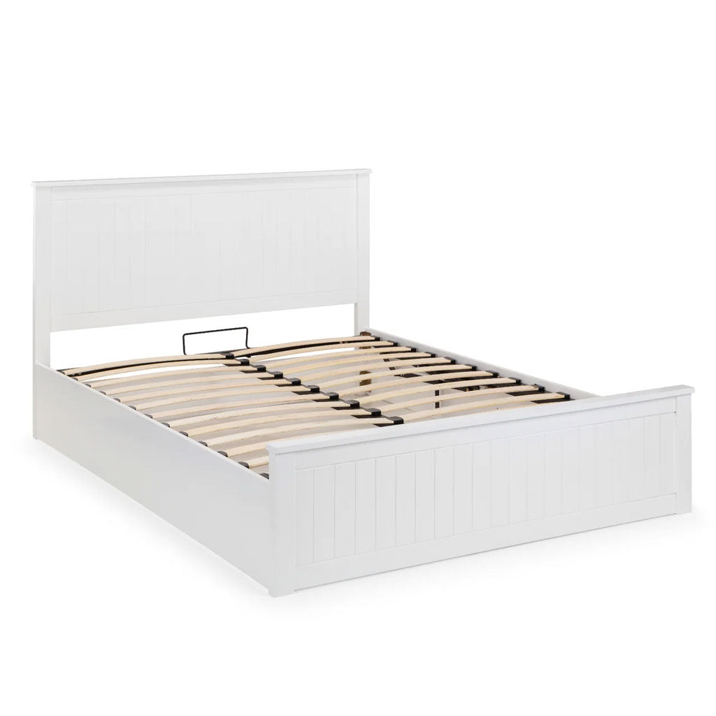 Wooden Double Ottoman Storage Bed - Maine