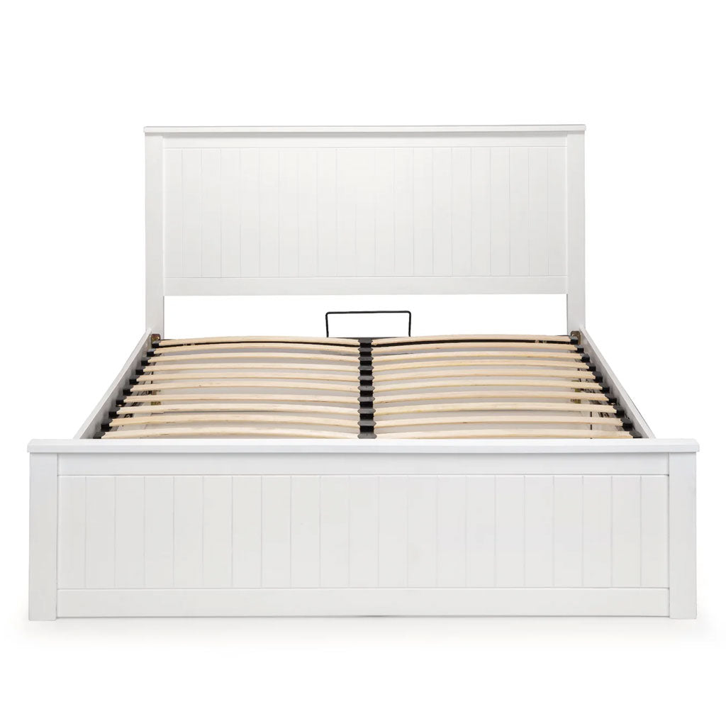 Wooden Double Ottoman Storage Bed - Maine