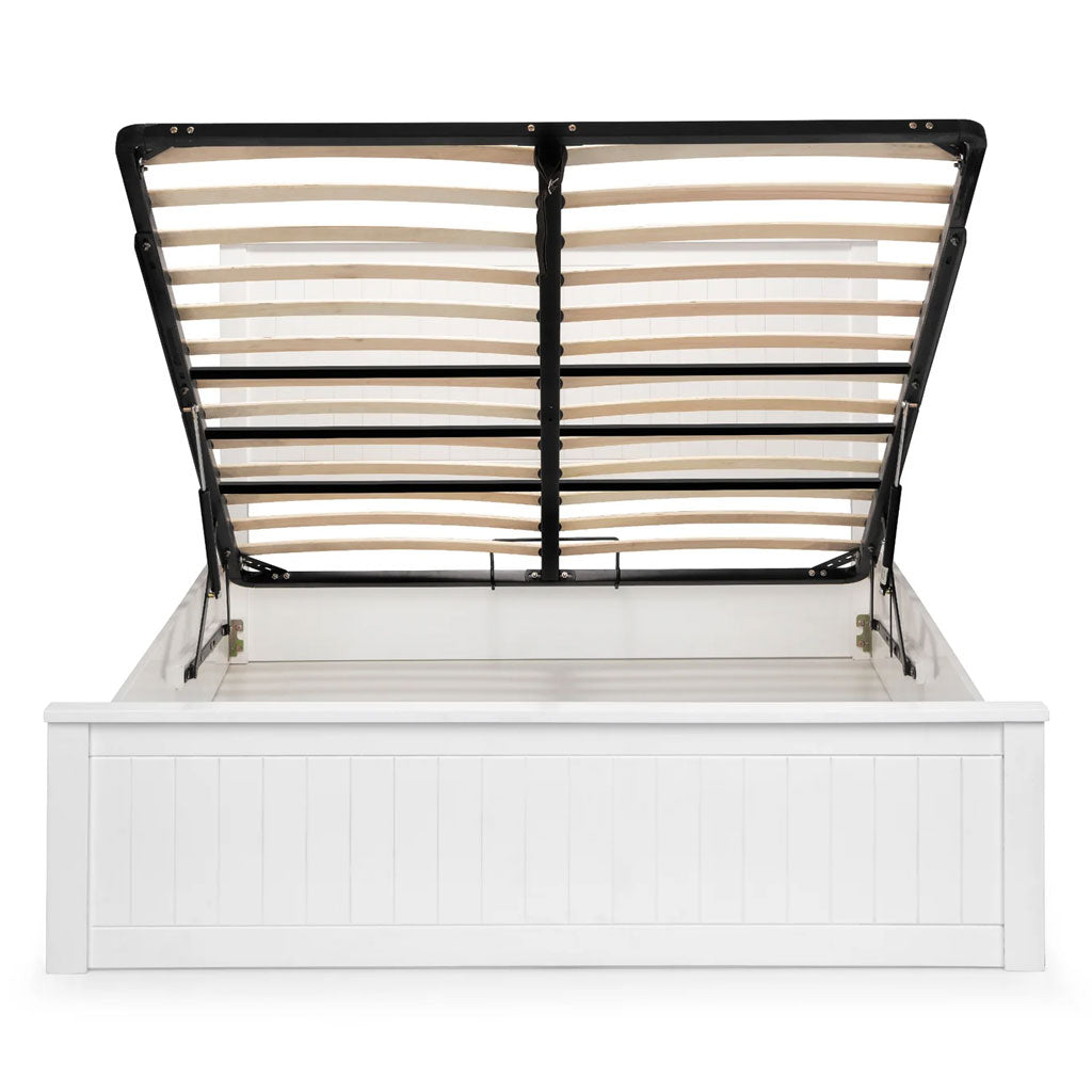 Wooden Double Ottoman Storage Bed - Maine