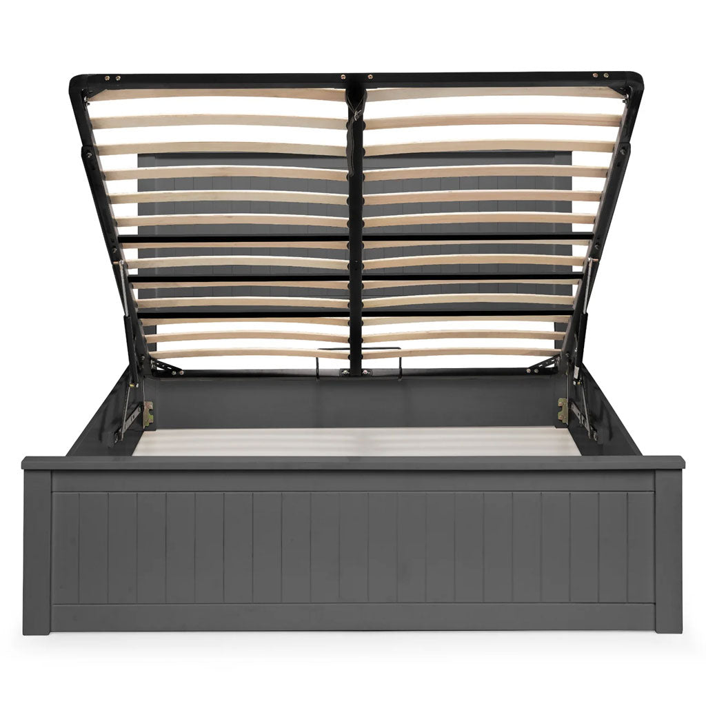 Wooden Double Ottoman Storage Bed - Maine