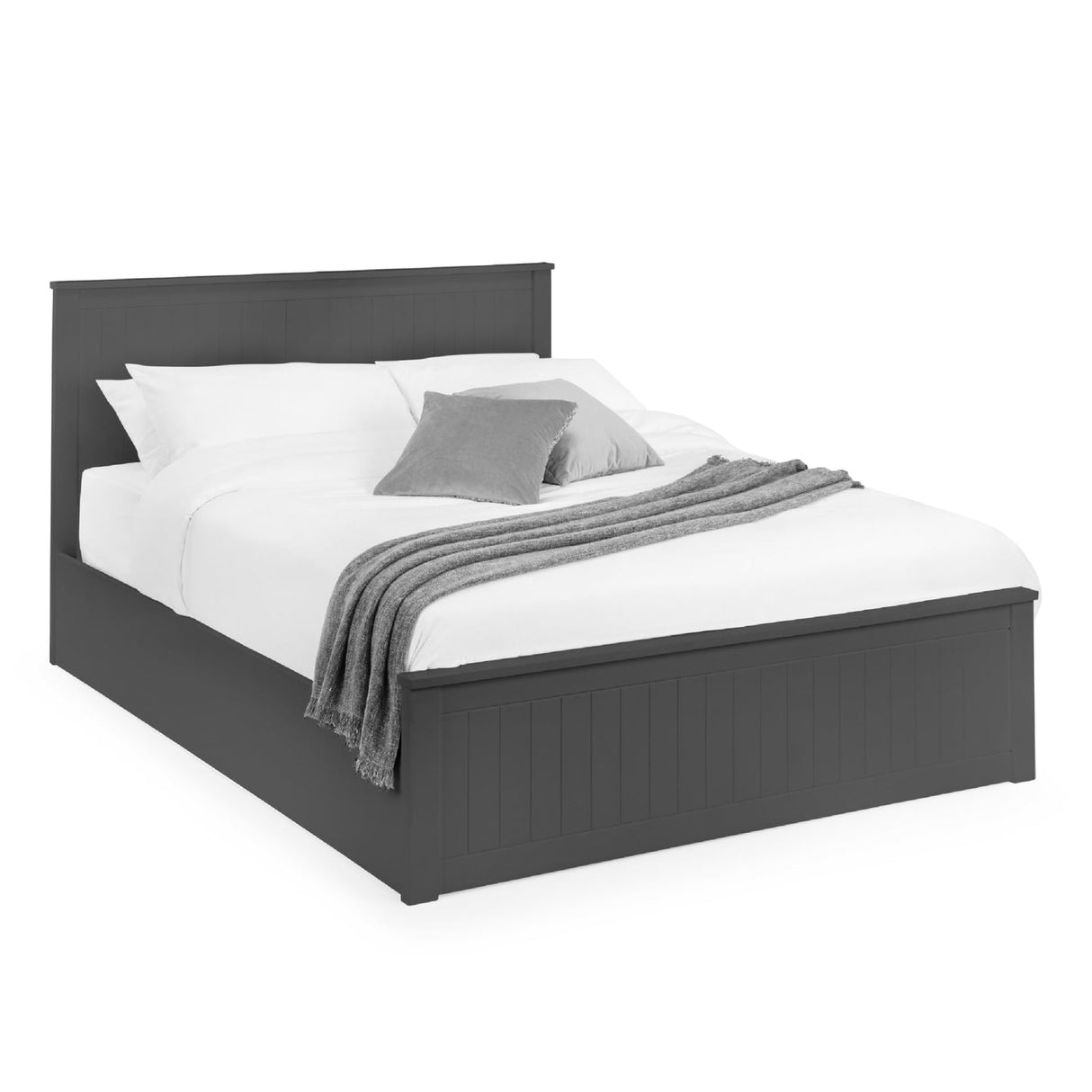 Wooden Double Ottoman Storage Bed - Maine