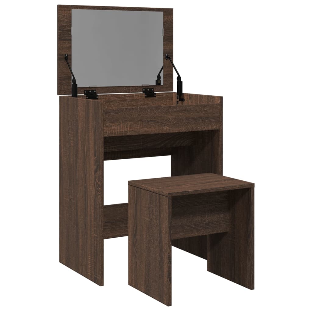 Wooden Dressing Table 60cm Wide With Stool - Vantage Home