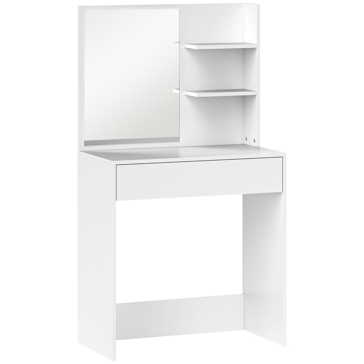 Wooden Dressing Table 75cm Wide With 1 Drawer - Velmora
