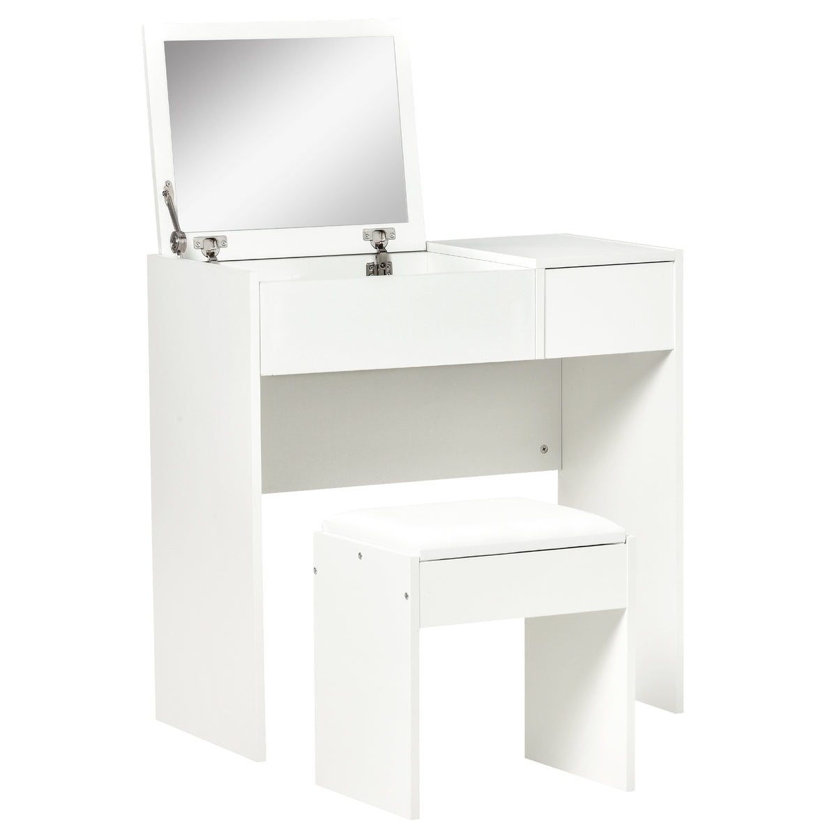Wooden Dressing Table Set 80cm Wide - Velmora