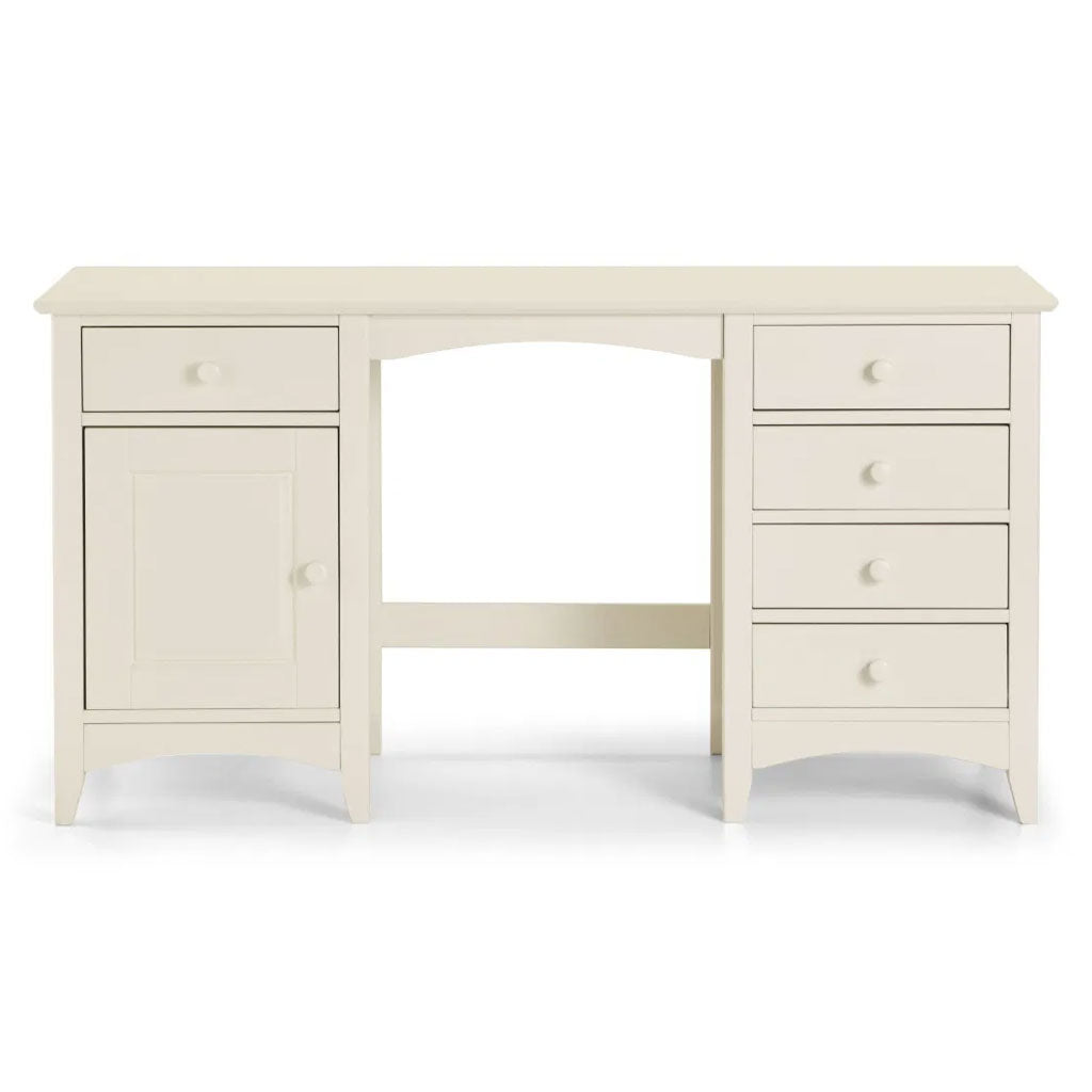 Wooden Dressing Table With 1 Door And 5 Drawers - Cameo