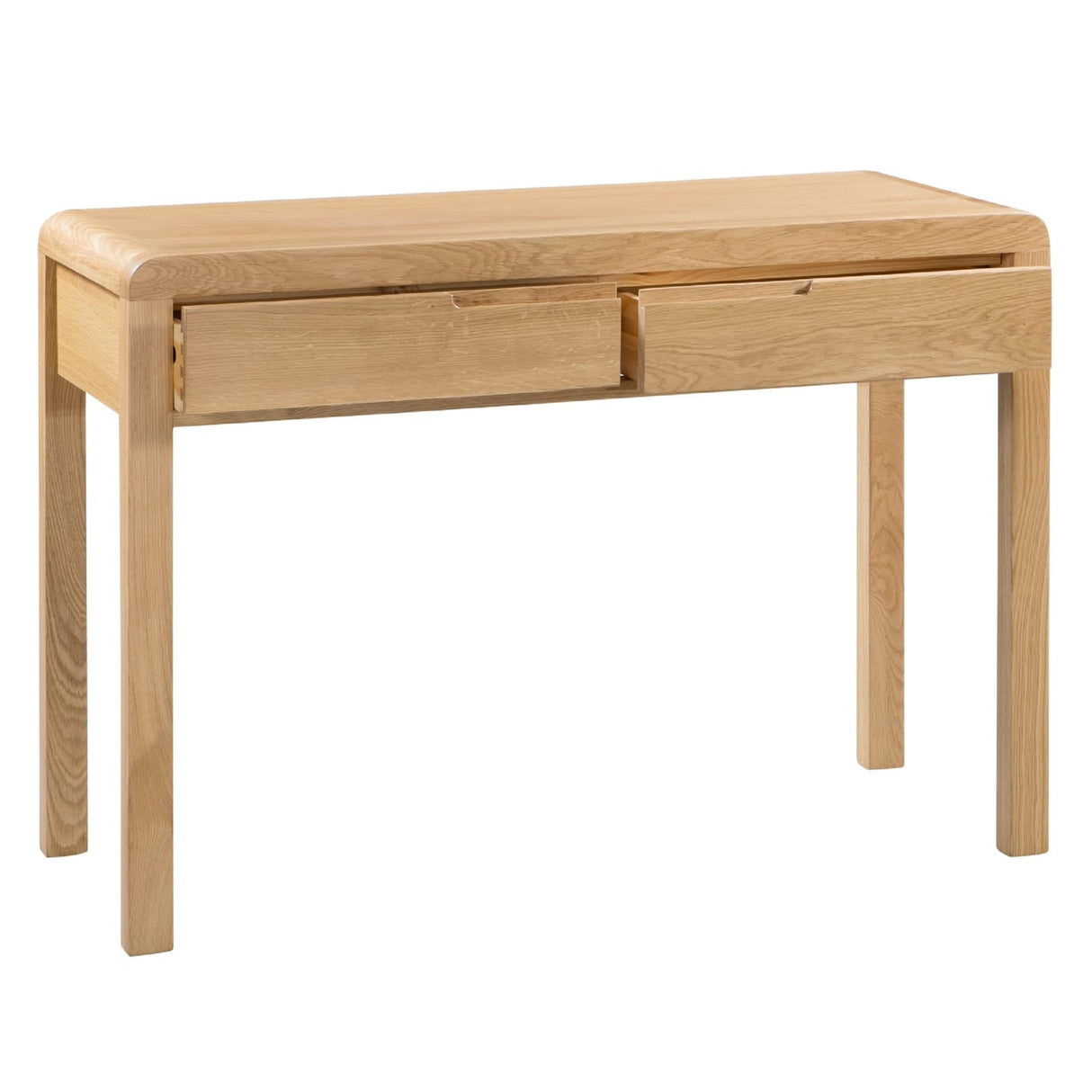 Wooden Dressing Table With 2 Drawer And Stool - Curve