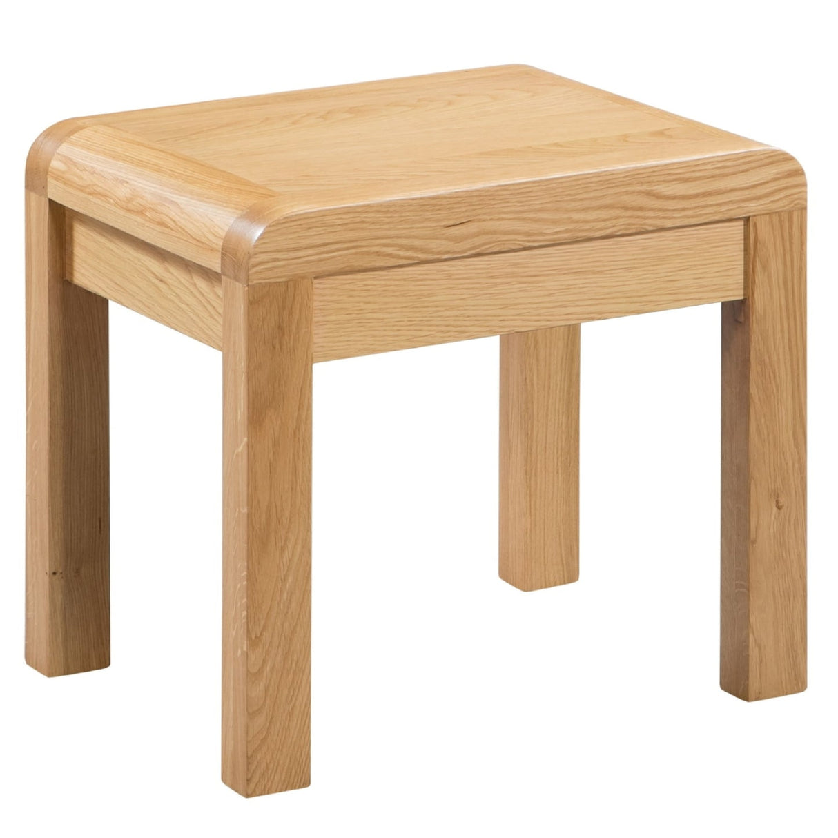 Wooden Dressing Table With 2 Drawer And Stool - Curve