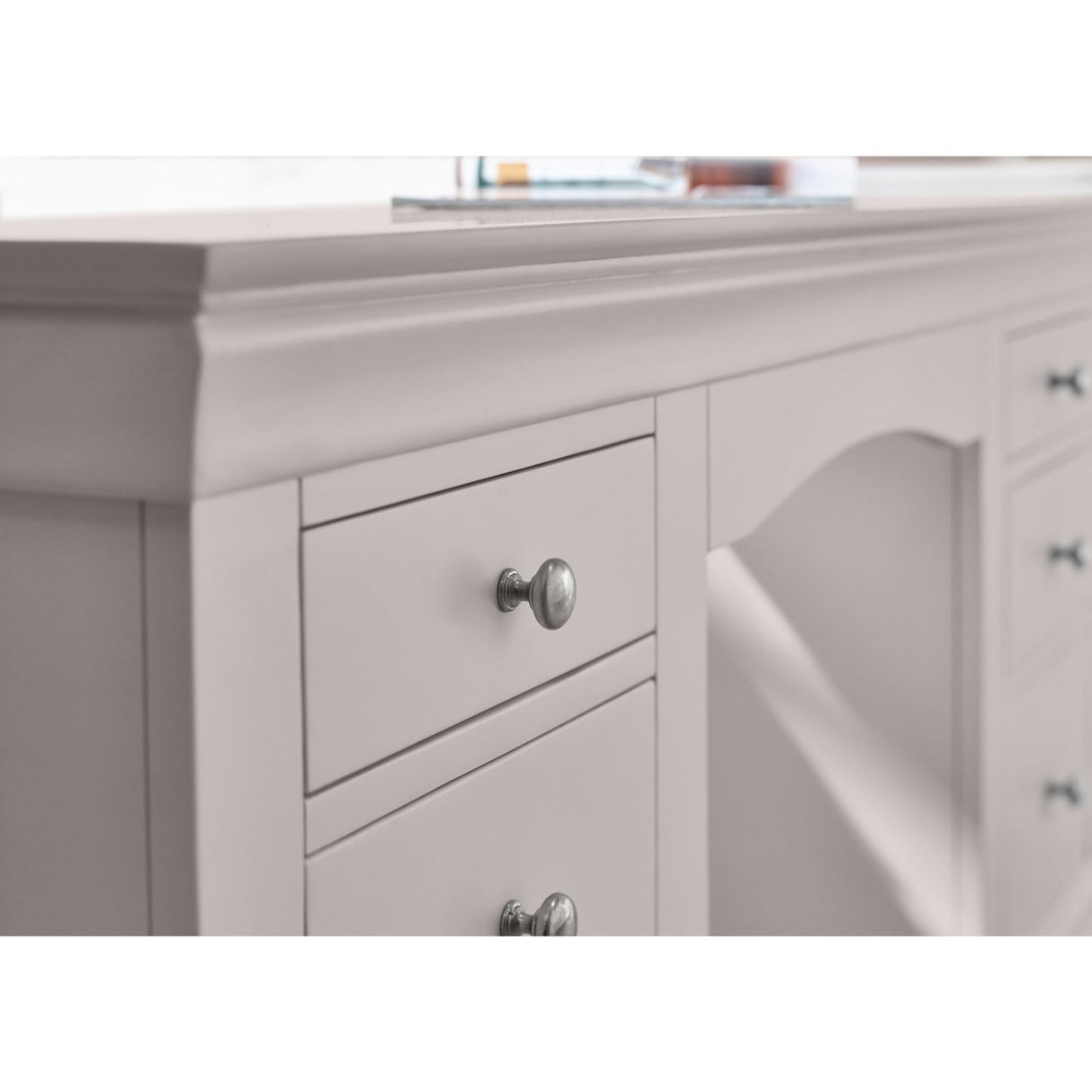 Wooden Dressing Table With 6 Drawers - Clermont