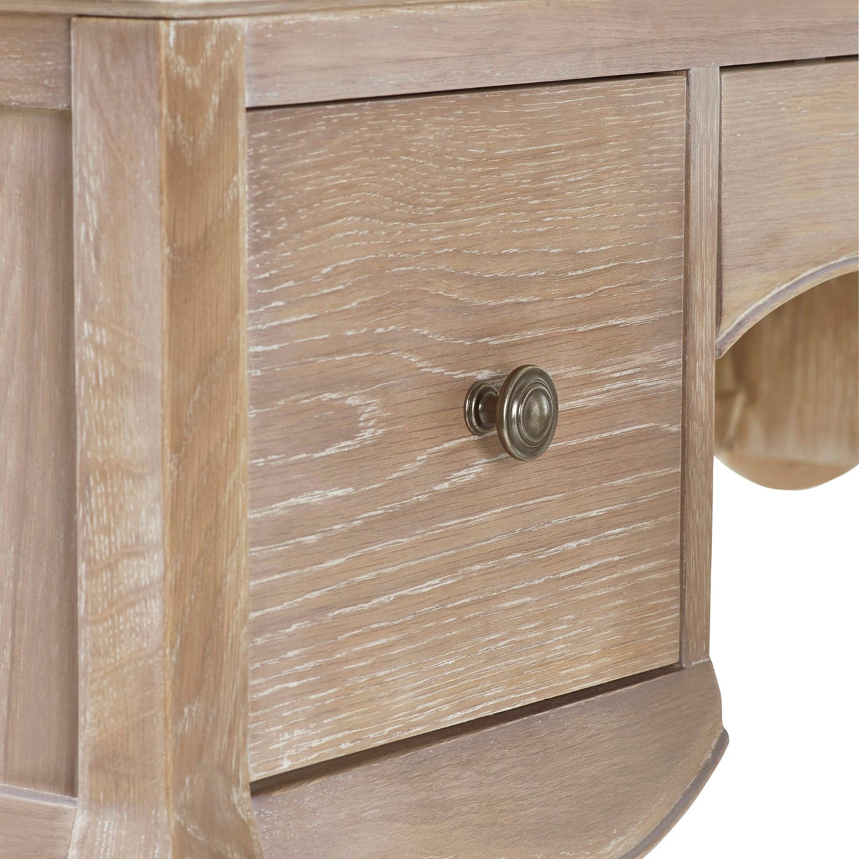 Wooden Dressing Table With Stool - Camille