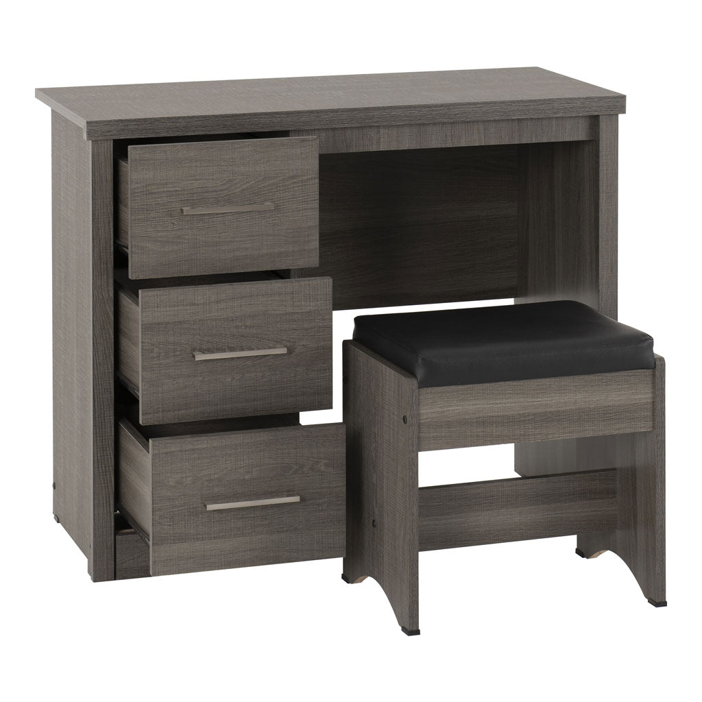 Wooden Dressing Table With Stool - Lisbon