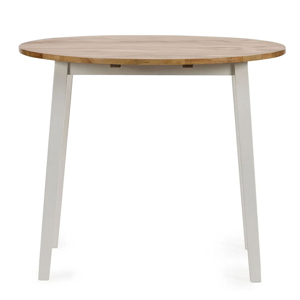 Wooden Drop Leaf Dining Table for 2 to 4 People Round - Linwood