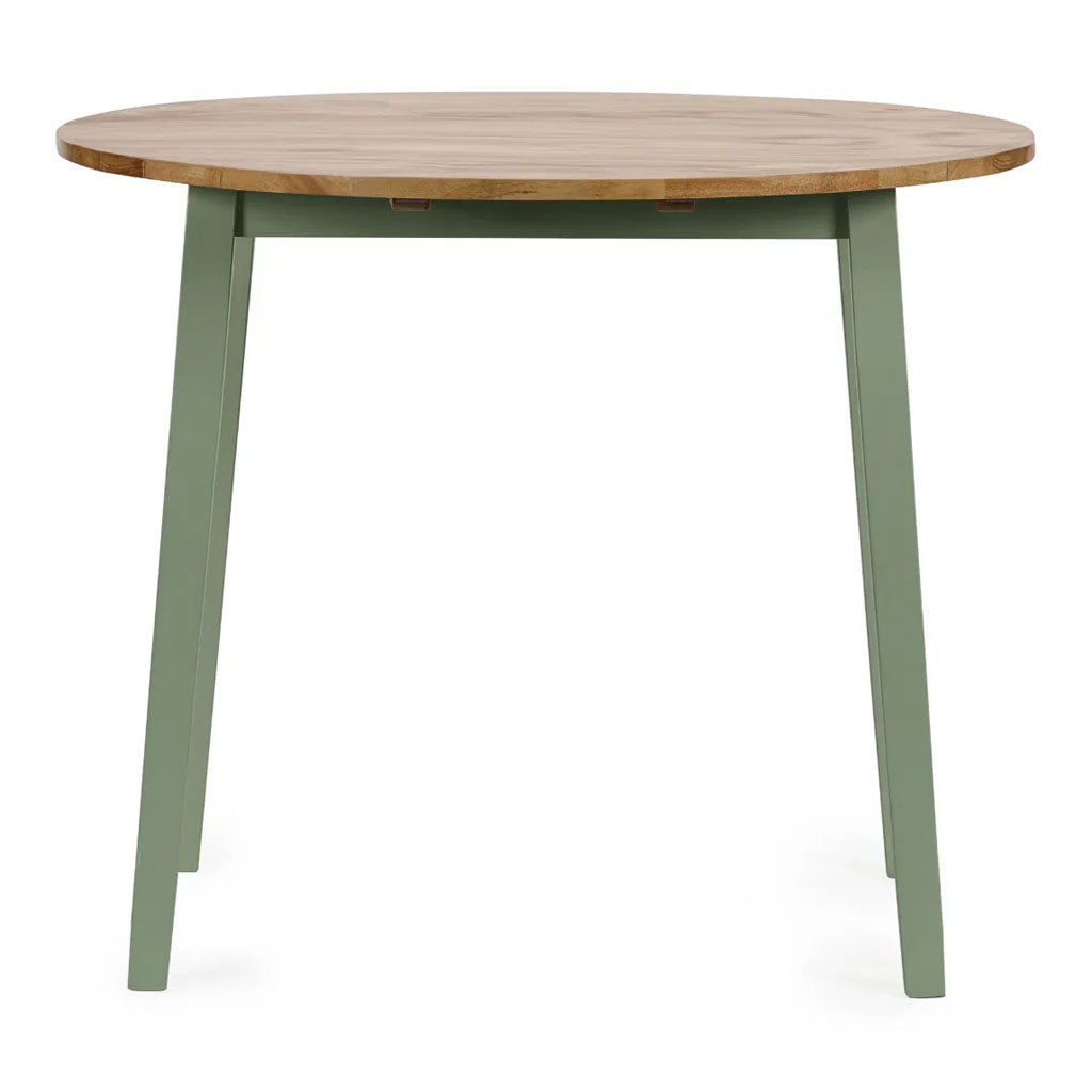 Wooden Drop Leaf Dining Table for 2 to 4 People Round - Linwood