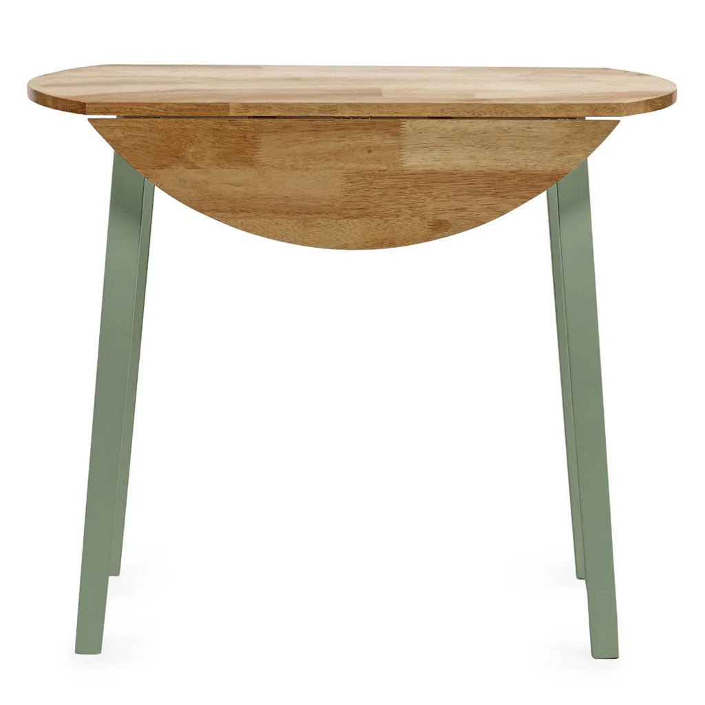 Wooden Drop Leaf Dining Table for 2 to 4 People Round - Linwood