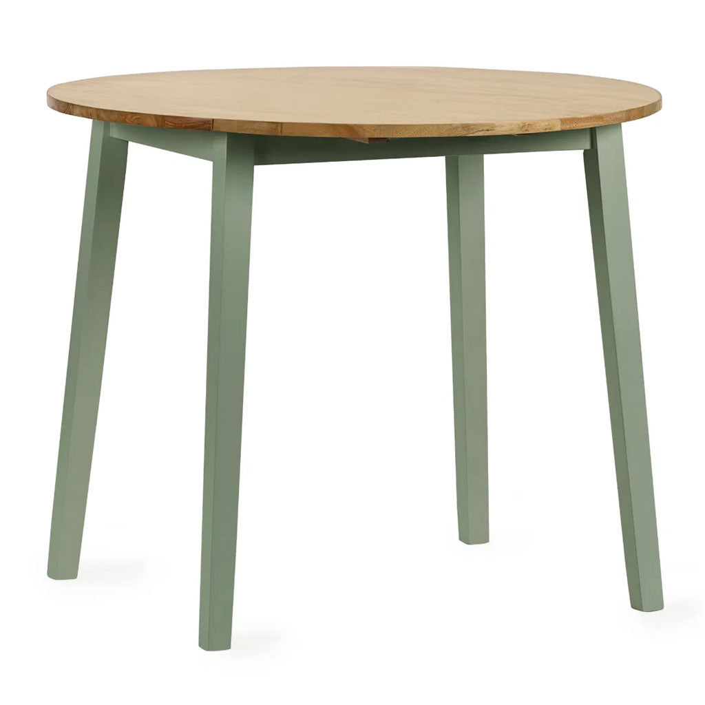 Wooden Drop Leaf Dining Table for 2 to 4 People Round - Linwood
