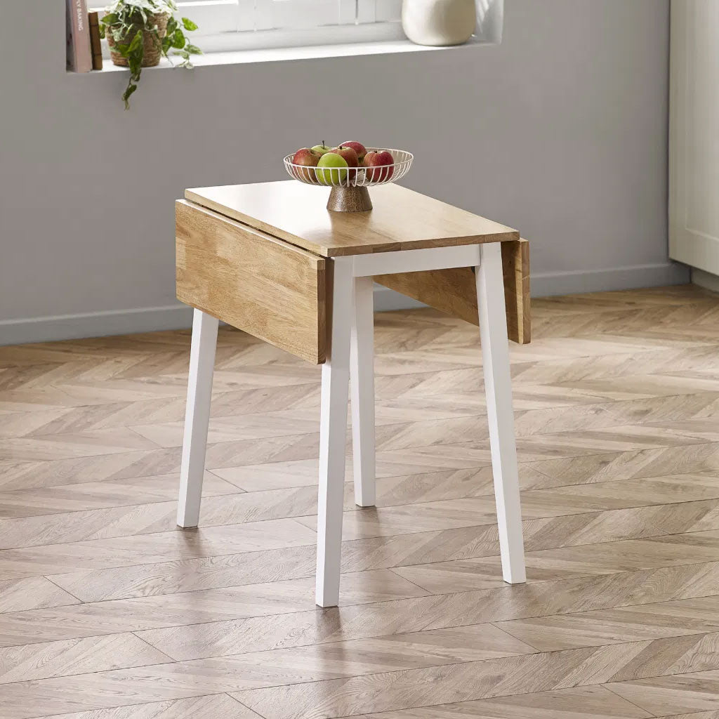 Wooden Drop Leaf Dining Table for 2 to 4 People Square - Linwood