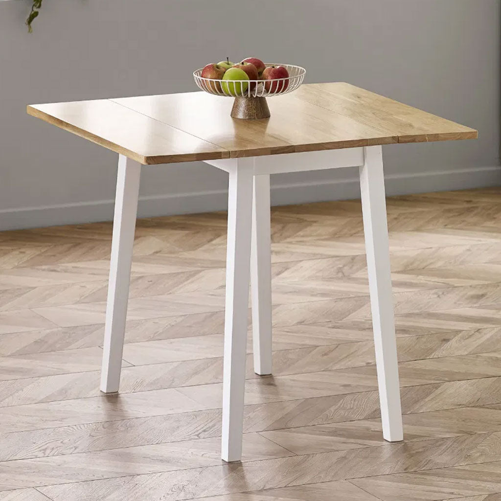 Wooden Drop Leaf Dining Table for 2 to 4 People Square - Linwood