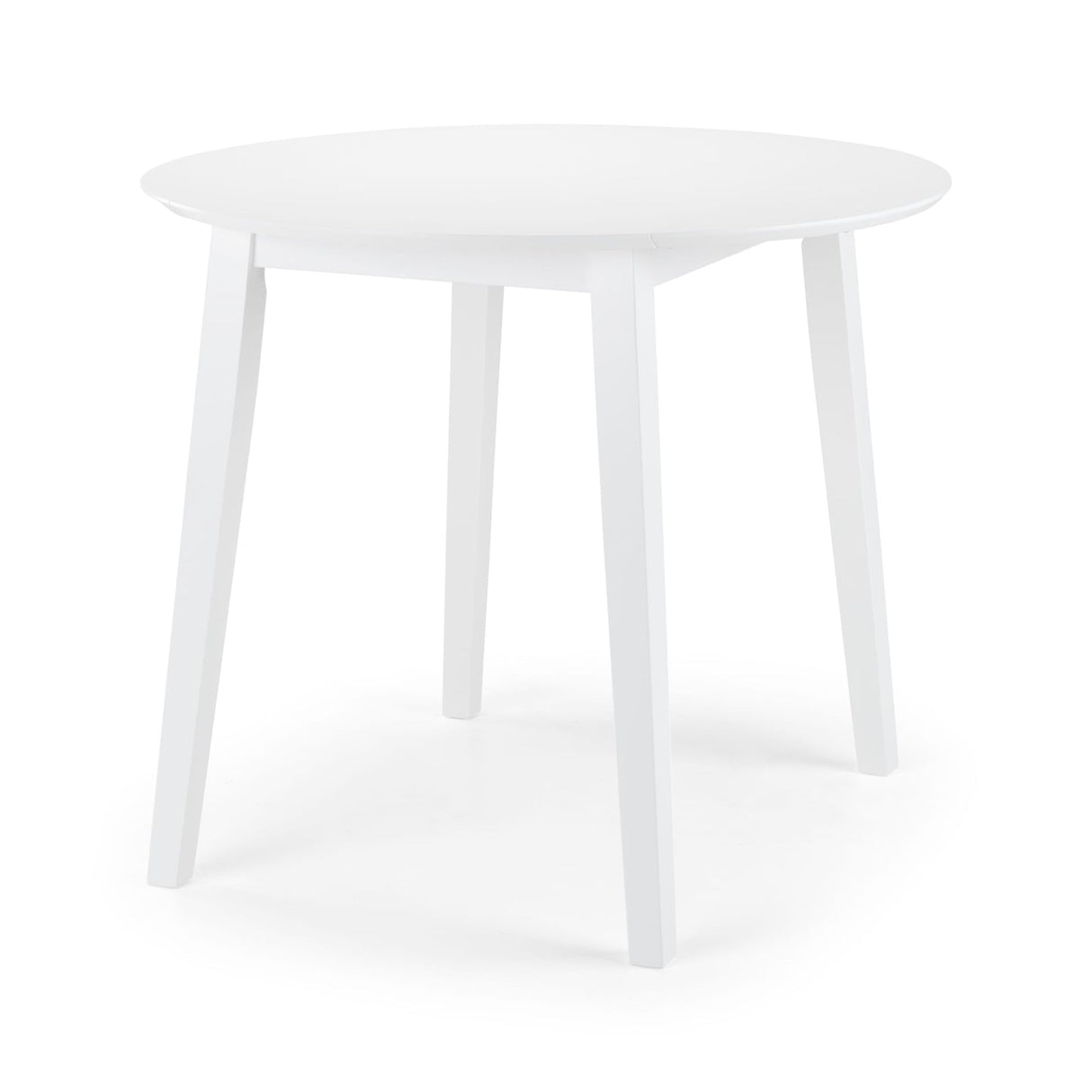 Wooden Drop Leaf Dining Table for 4 People Round - Coast