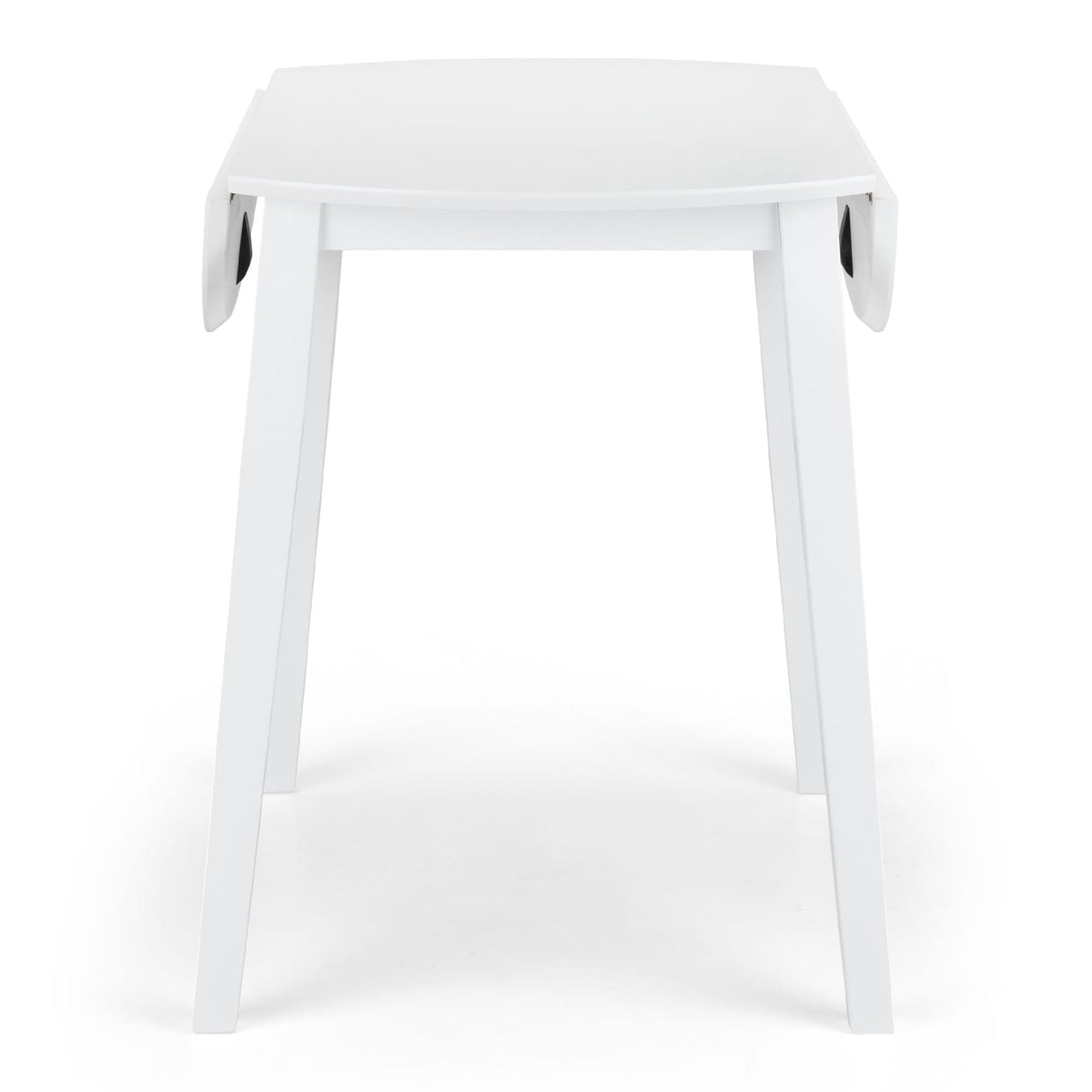 Wooden Drop Leaf Dining Table for 4 People Round - Coast