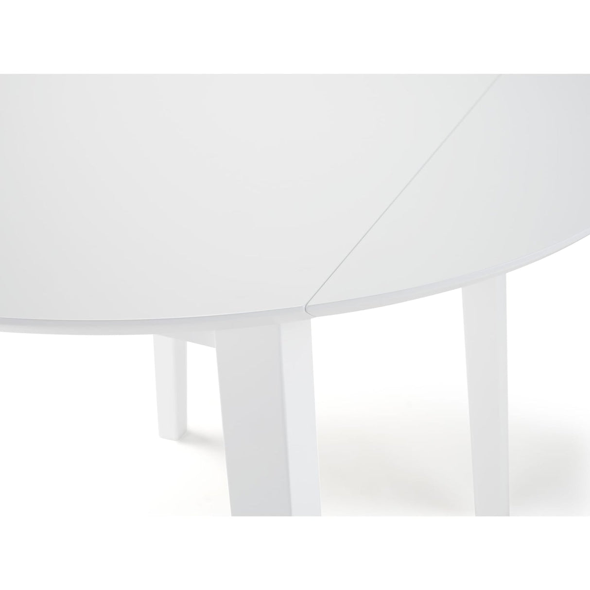 Wooden Drop Leaf Dining Table for 4 People Round - Coast