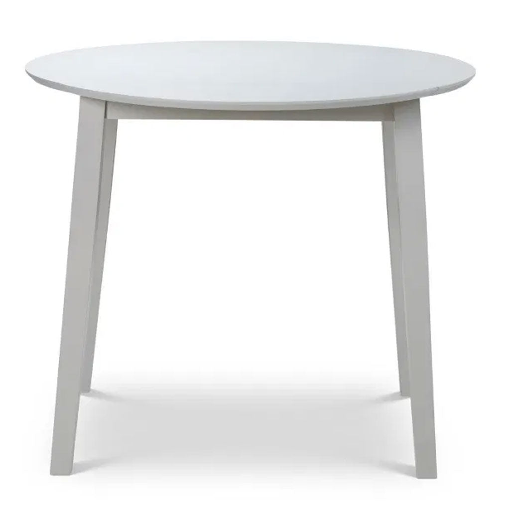 Wooden Drop Leaf Dining Table for 4 People Round - Coast