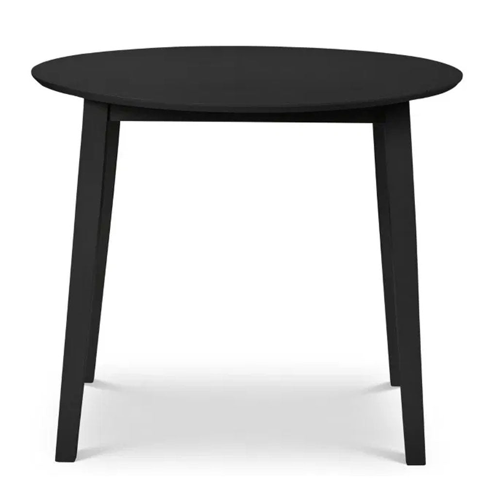 Wooden Drop Leaf Dining Table for 4 People Round - Coast