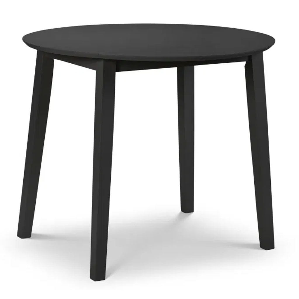 Wooden Drop Leaf Dining Table for 4 People Round - Coast