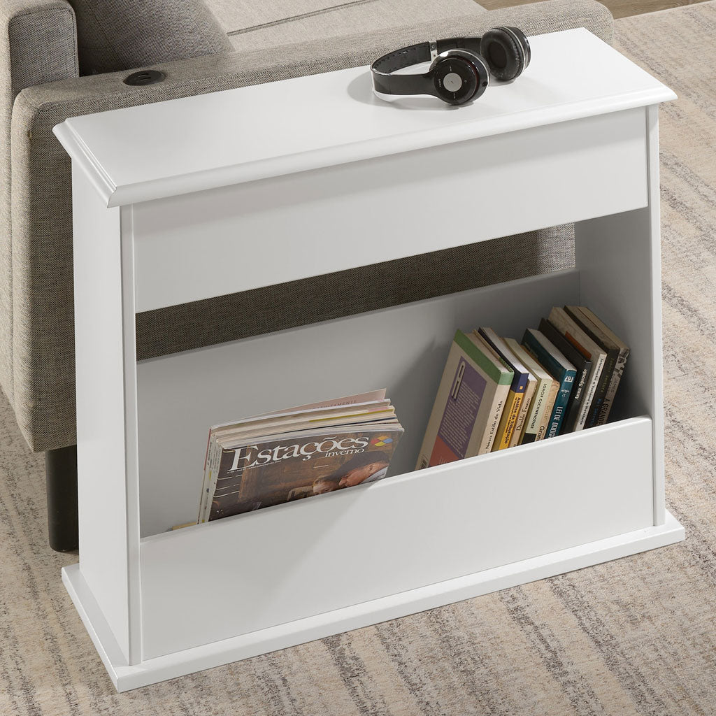 Wooden End Table With Shelf - Stratford