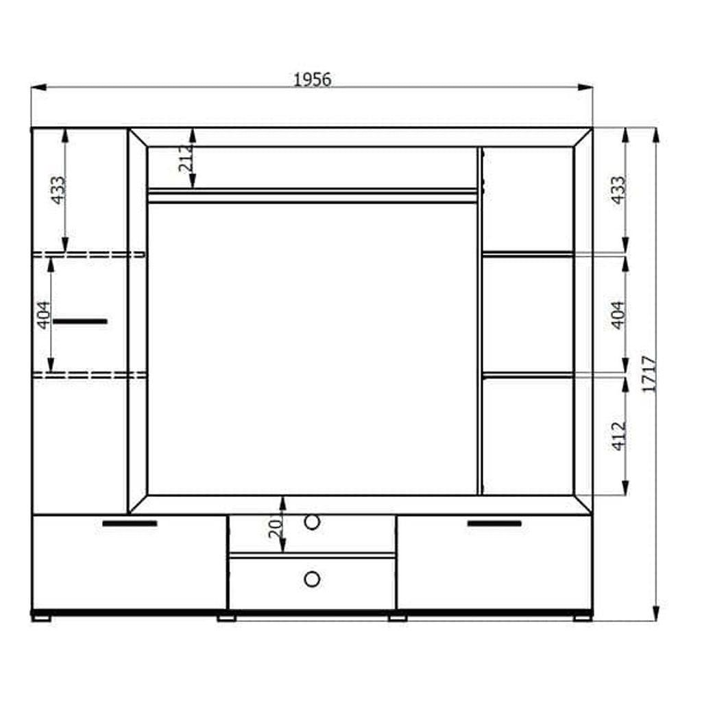 Wooden Entertainment Unit - Luling