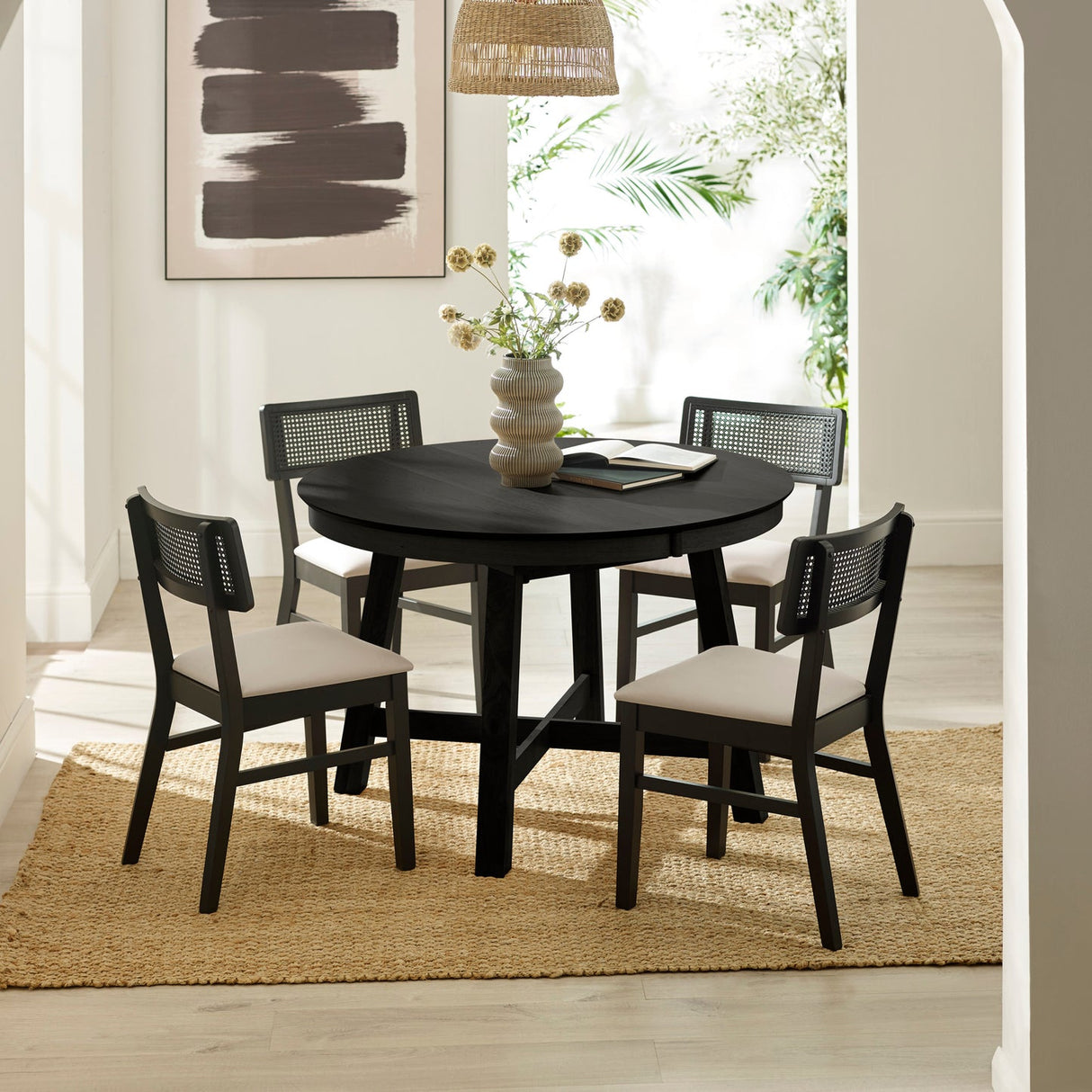 Wooden Extending Dining Table for 4 Person - Annika