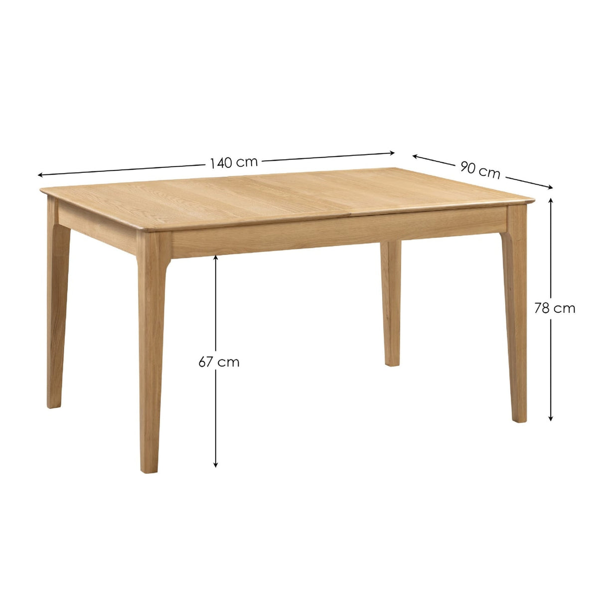Wooden Extending Dining Table for 4 to 6 People - Cotswold
