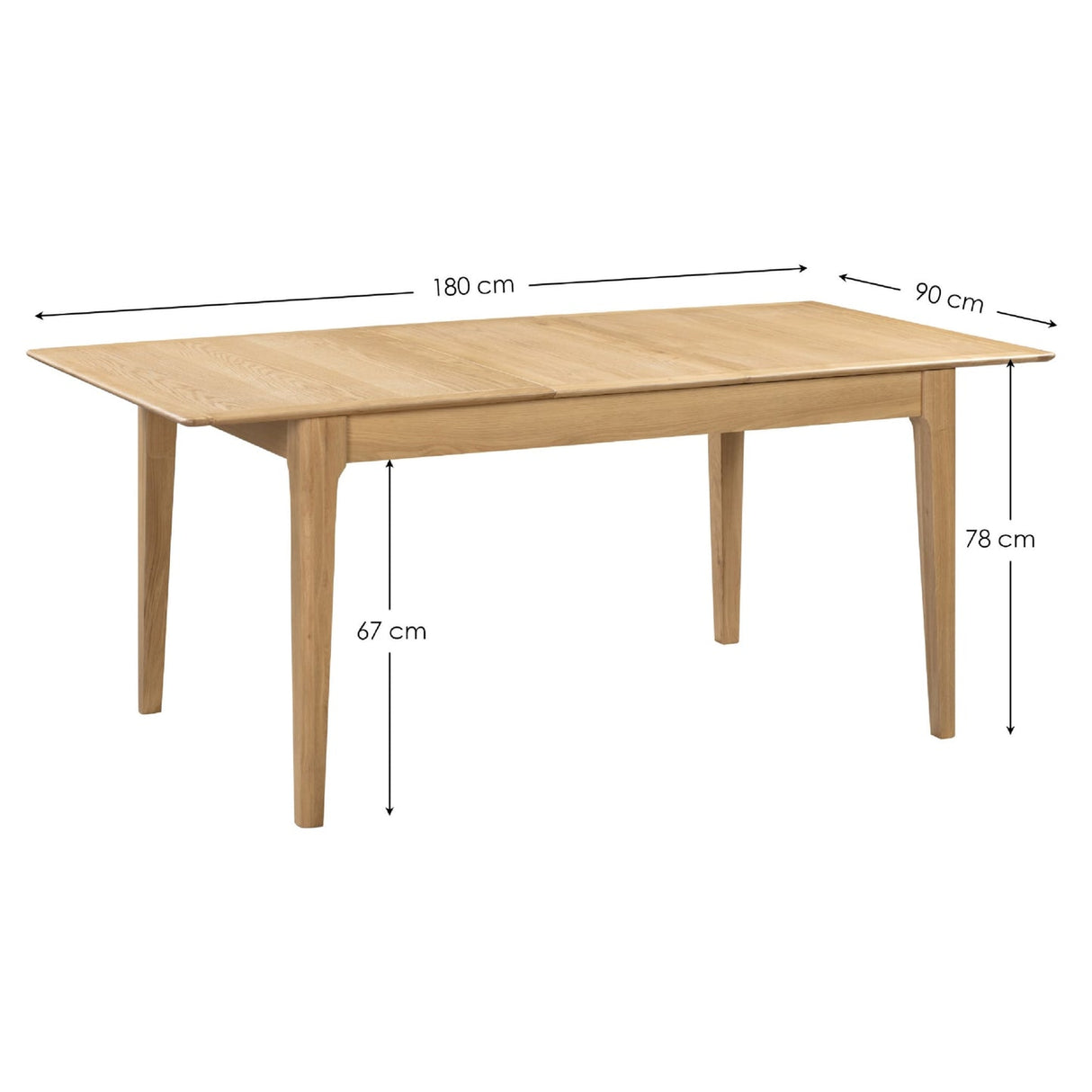 Wooden Extending Dining Table for 4 to 6 People - Cotswold