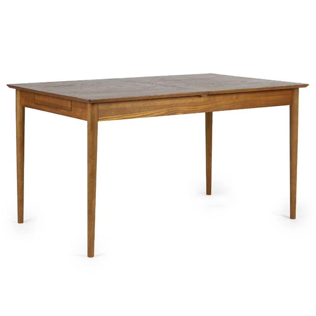 Wooden Extending Dining Table for 4 to 6 People With 2 Drawers - Lowry