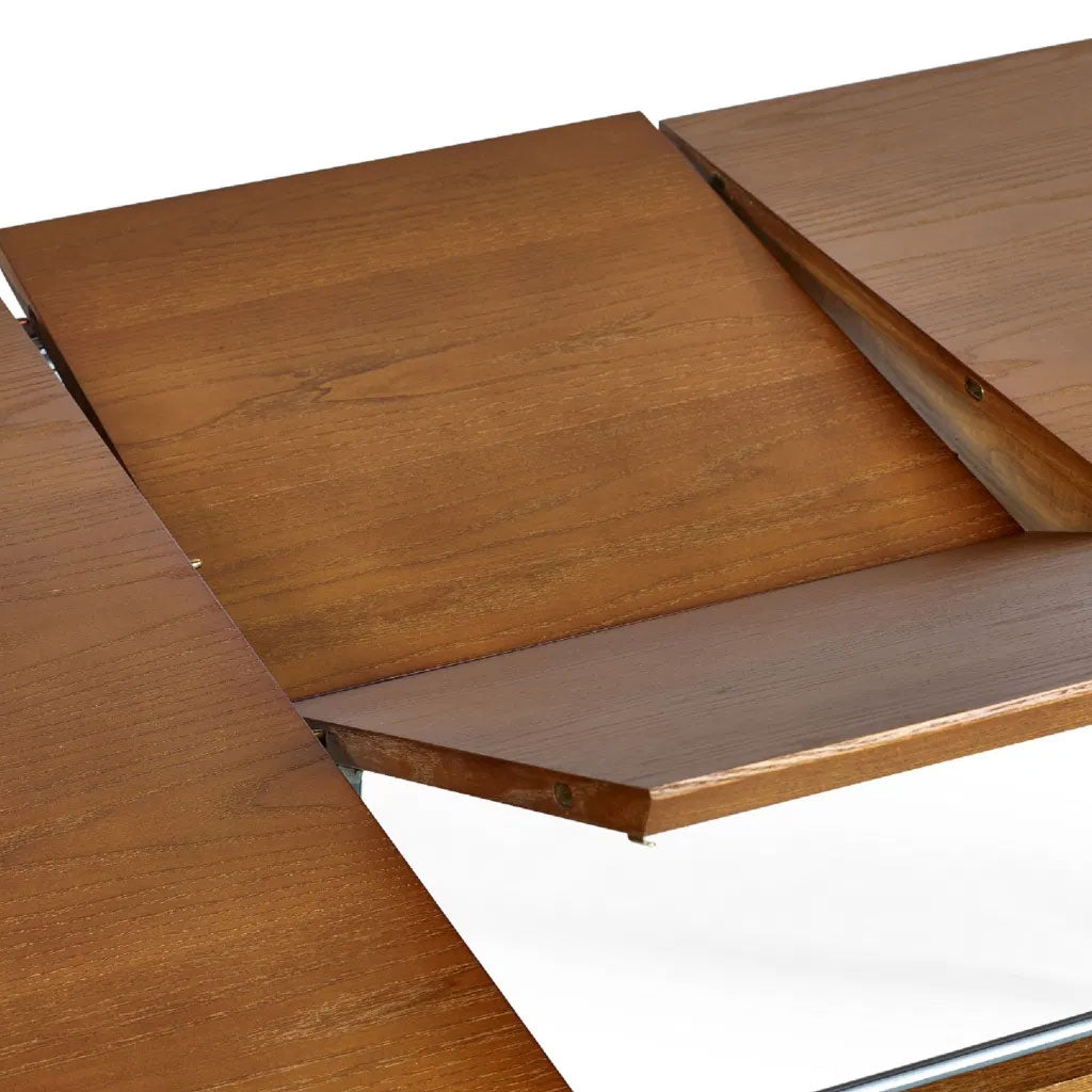 Wooden Extending Dining Table for 4 to 6 People With 2 Drawers - Lowry