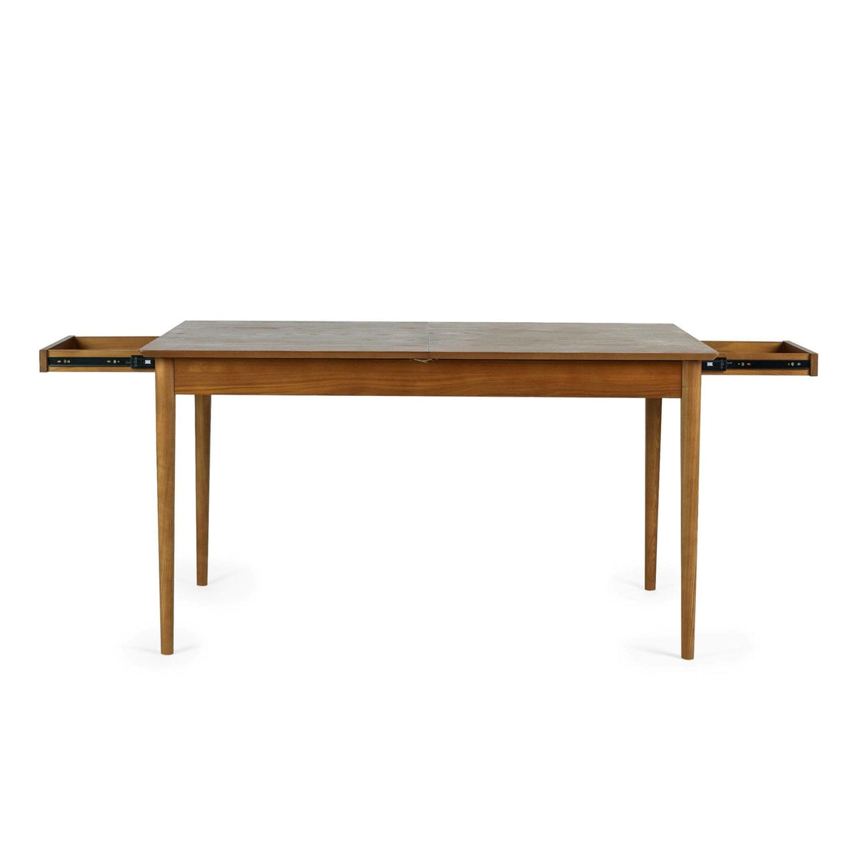 Wooden Extending Dining Table for 4 to 6 People With 2 Drawers - Lowry
