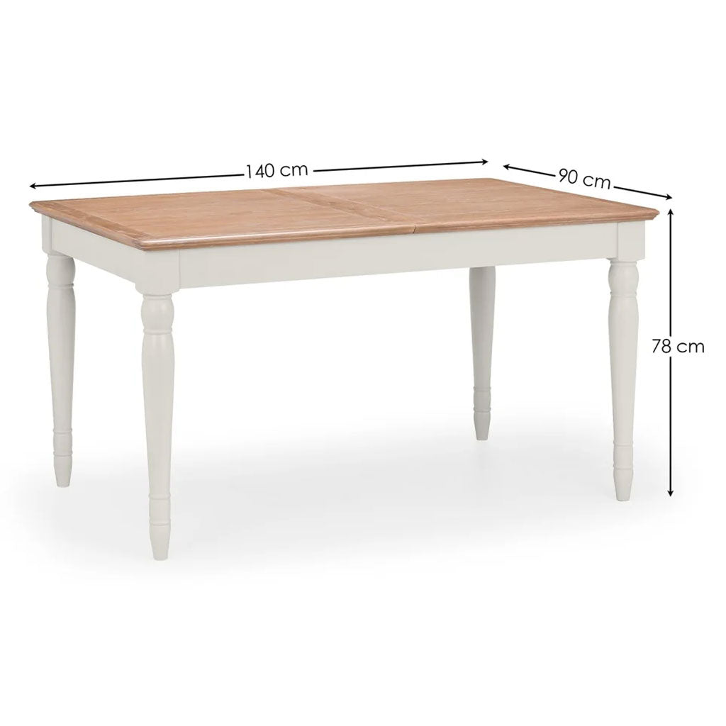 Wooden Extending Dining Table for 6 People - Provence