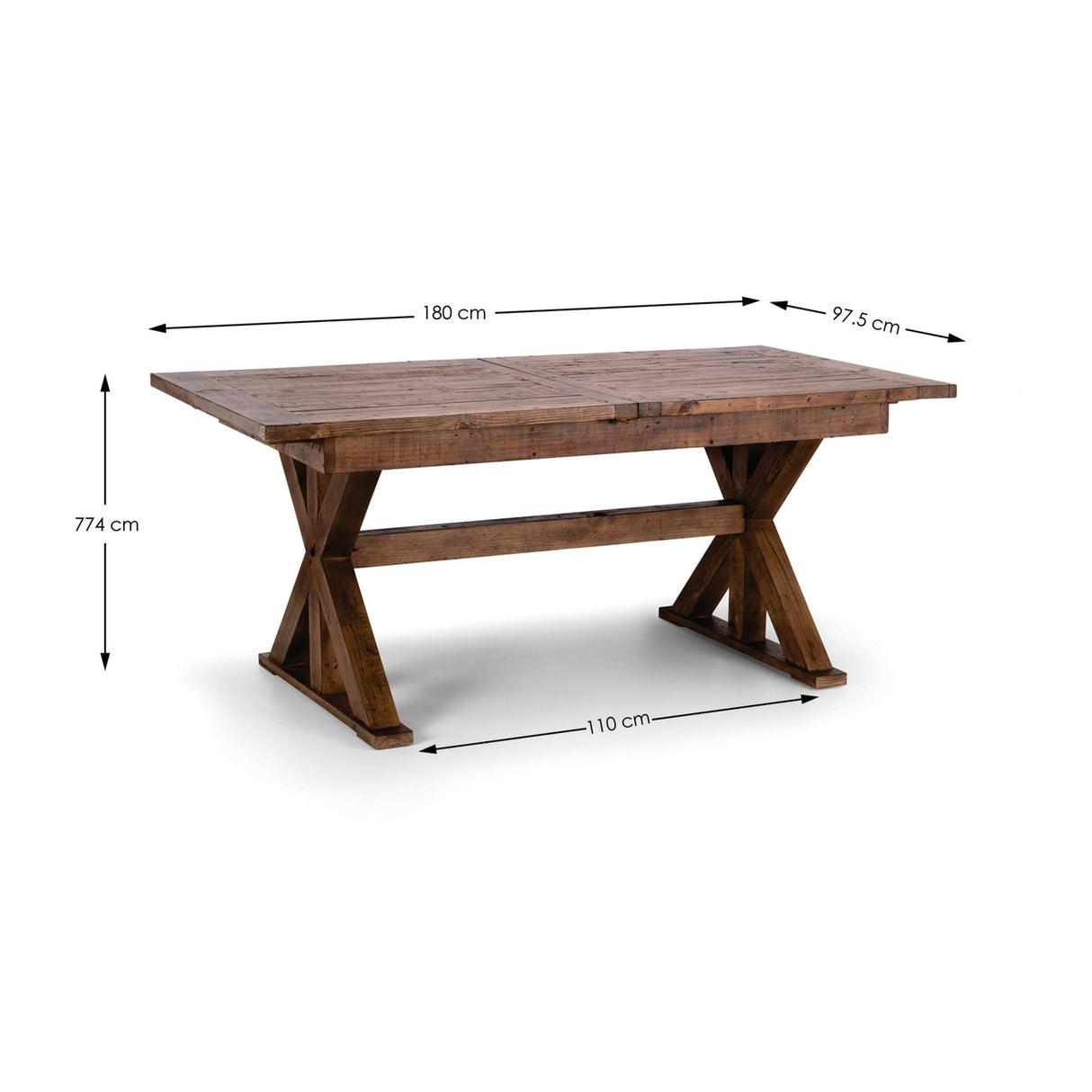 Wooden Extending Dining Table for 6 to 8 People - Chatsworth