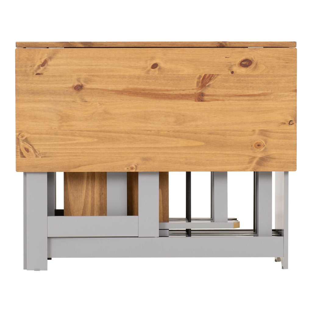 Wooden Extending Dining Table With 4 Dining Chairs - Santos