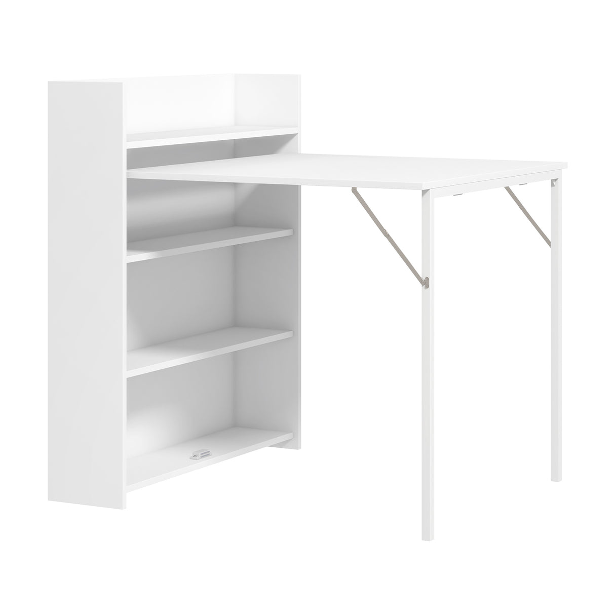 Wooden Folding Drop-Leaf Kitchen Dining Table for 2 People - Velmora