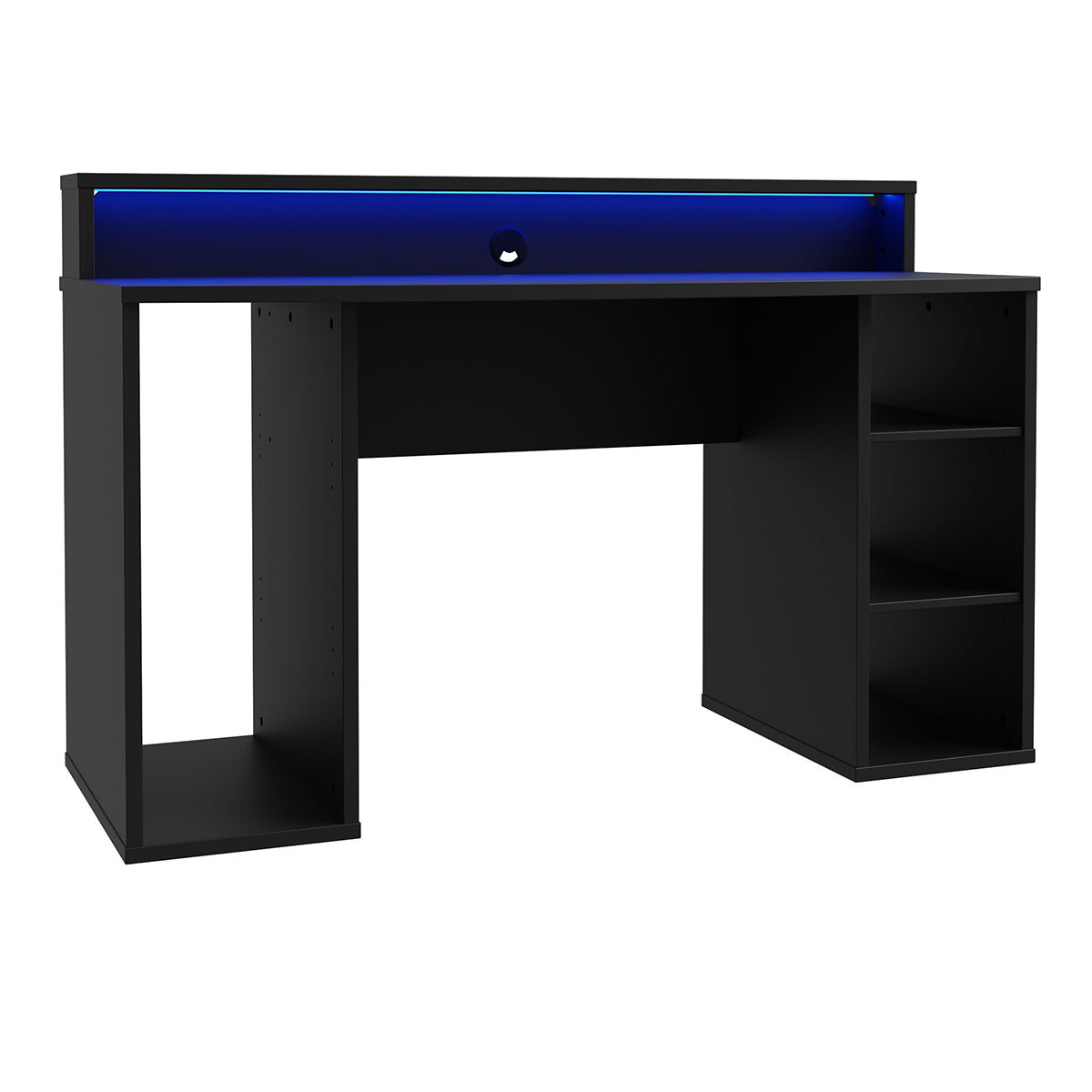 Wooden Gaming Desk With LED Lights - Tezaur