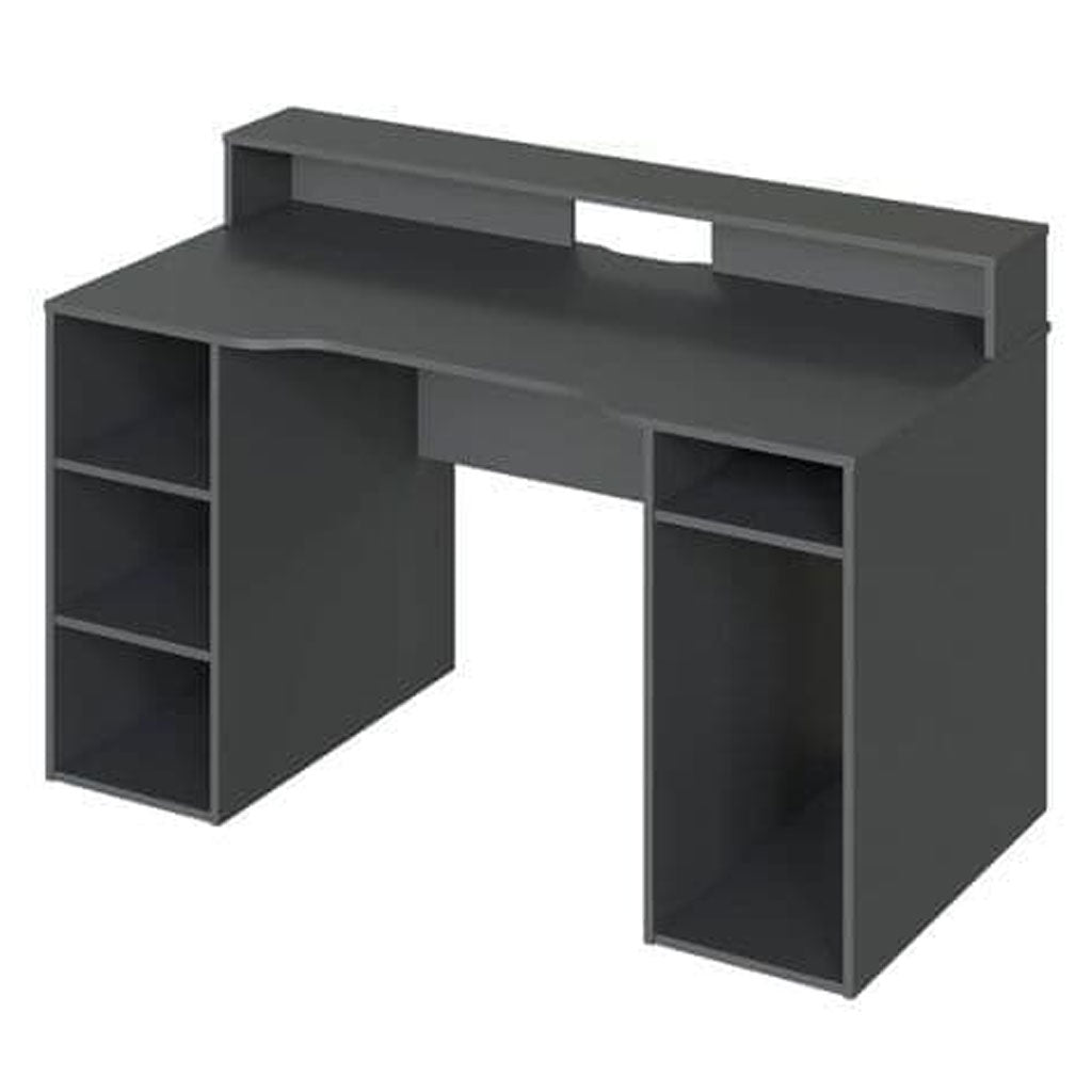 Wooden Gaming Desk With Hutch - Seguin