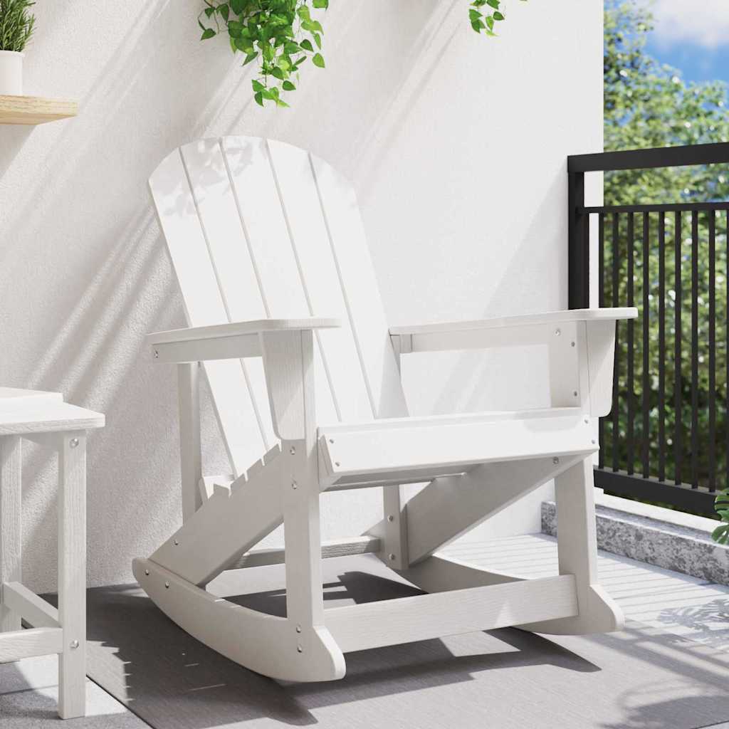 Wooden Garden Rocking Armchair Adirondack 73.5cm Wide - Vantage Home