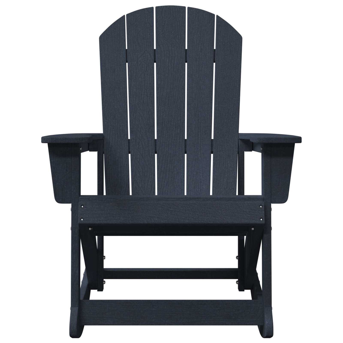 Wooden Garden Rocking Armchair Adirondack 73.5cm Wide - Vantage Home